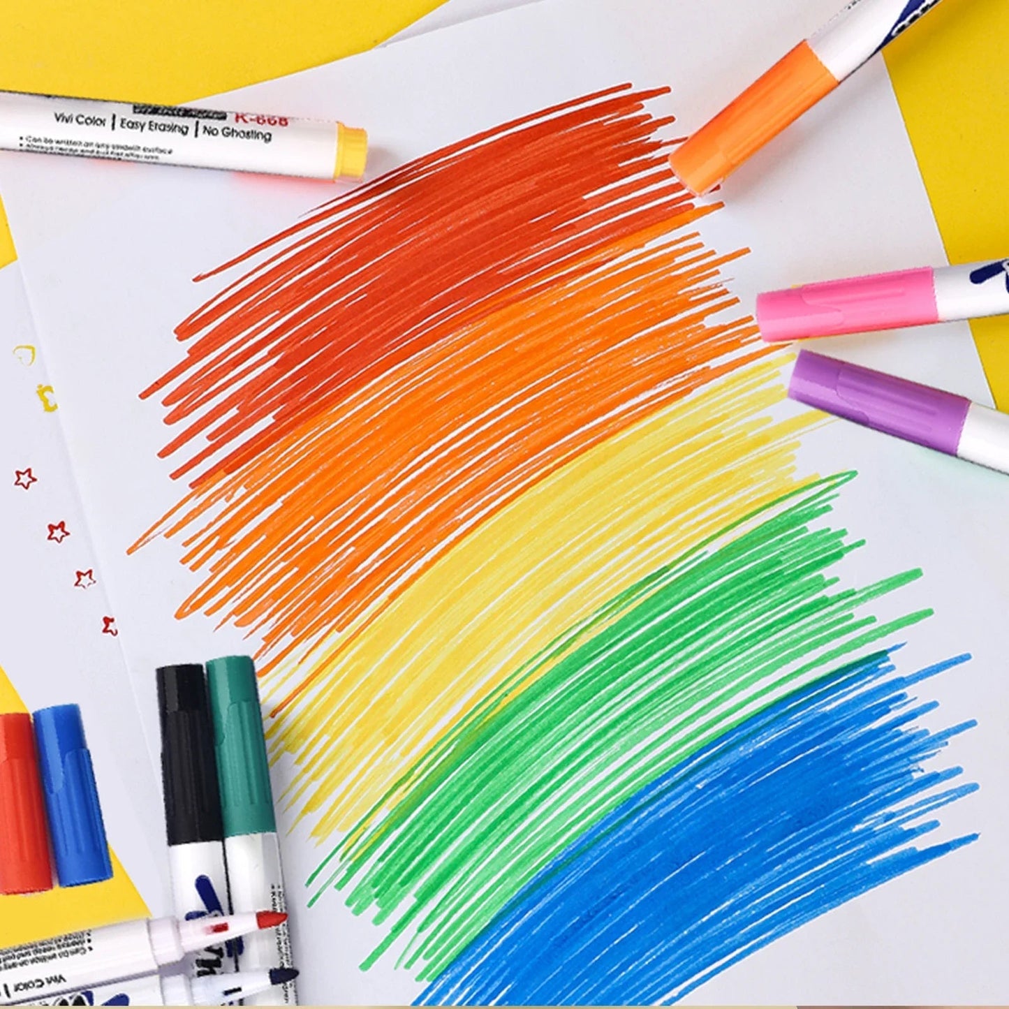 12pcs Magical Water Painting Pen Colourful Mark Pen Markers