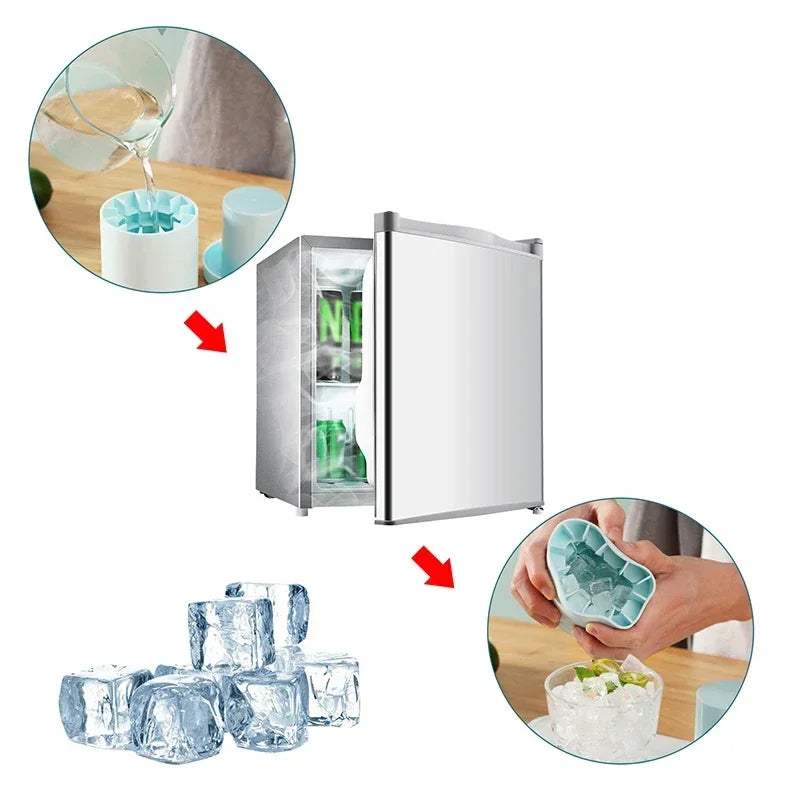 Silicone Ice Cube Making Mold