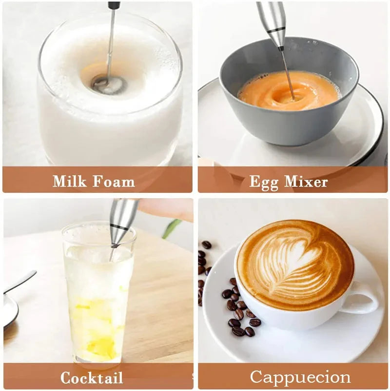 Portable USB Electric Milk Frothers Handheld Blender