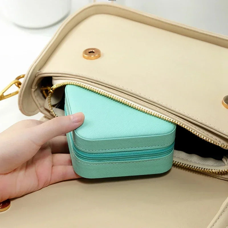 Portable Mini Jewellery Storage Box Travel Organizer Box