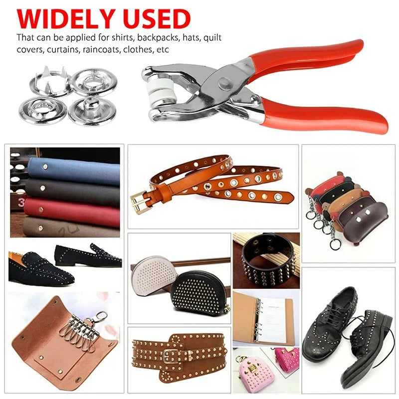 50pcs Snap Button Fastener Tool Kit