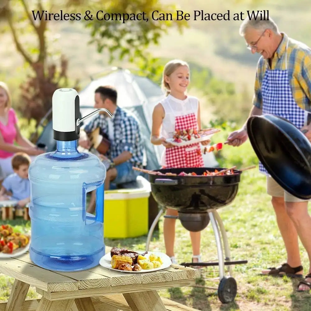 USB Rechargeable Water Bottle Pump 5 Gallon Water Bottle Dispenser