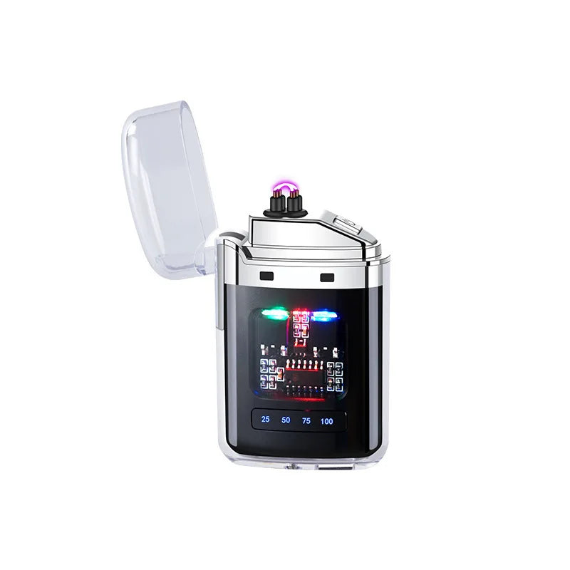 Outdoor Windproof Electric Double Arc USB Rechargeable Lighter