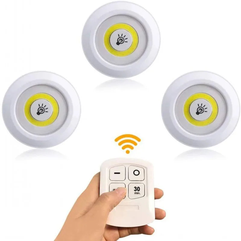 Bright Cob Under Cabinet Light 3W LED Wireless Remote Control