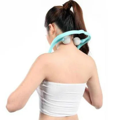 Handheld Neck Massager Roller with 2 Ball