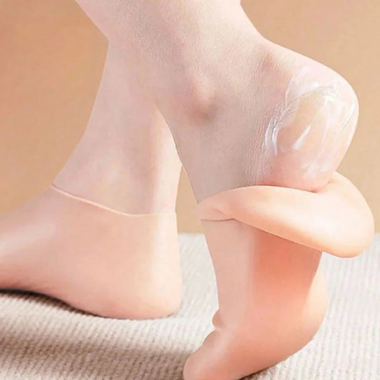 Pack of 2 – Silicone Moisturizing Foot Socks for Dry & Cracked Heels