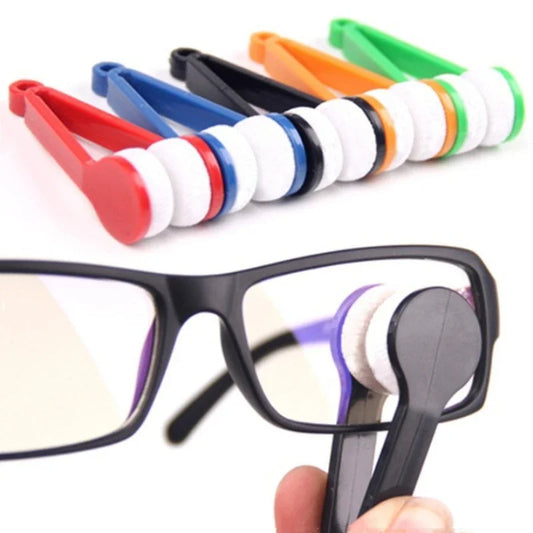 5pcs Sunglasses Microfiber Glasses Cleaner Brush Tool Two-sided