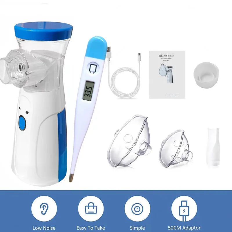 Mesh Portable Nebulizer Silent Ultrasonic Inhaler Steam Device