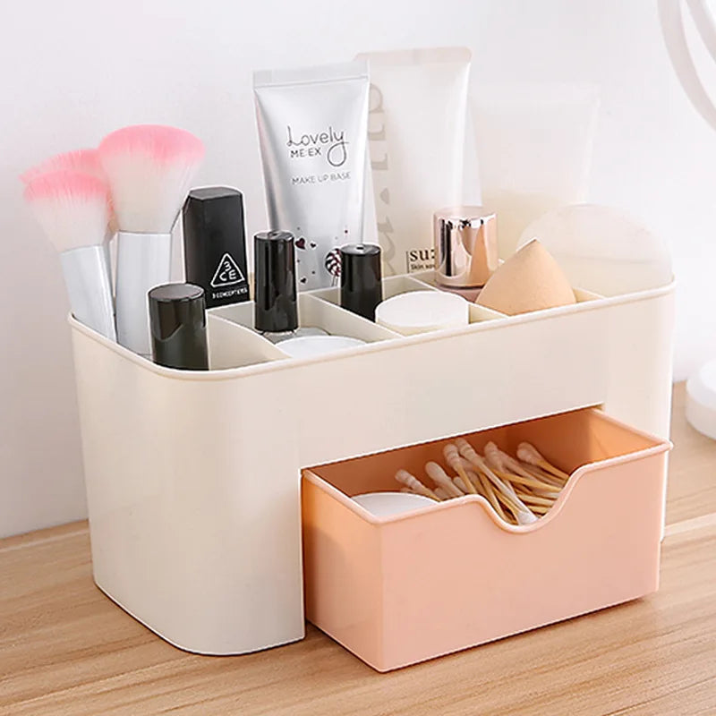 Pack of 2 – Cosmetics Makeup Organizer Storage Box | Vanity Desk Organizer