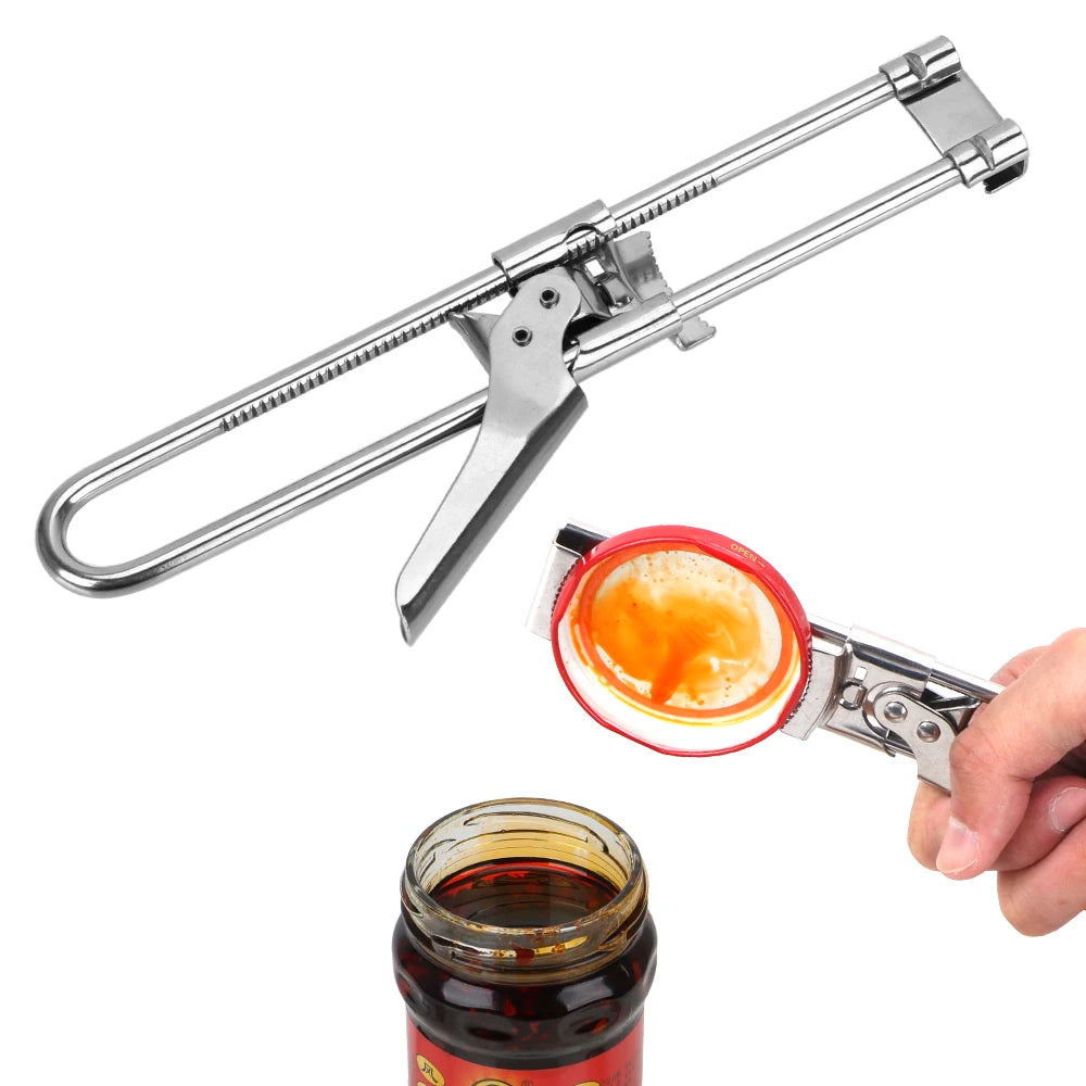 Stainless Steel Adjustable Bottle Jar Can Opener