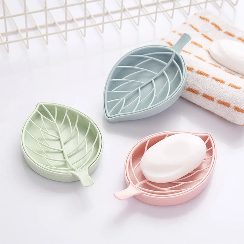Pack of 5 – Leaf Shape Household Storage Soap Box | Draining Soap Holder