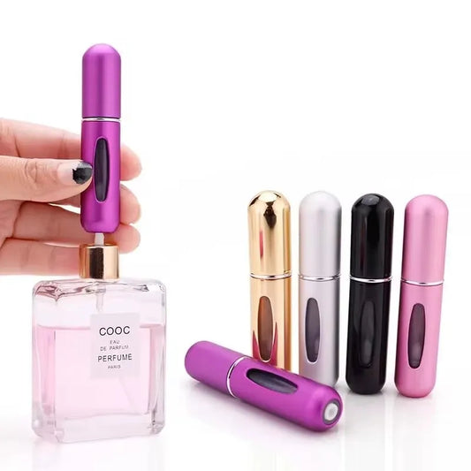 Pack of 6 – Portable Perfume Travel Refillable Bottles (5ml)