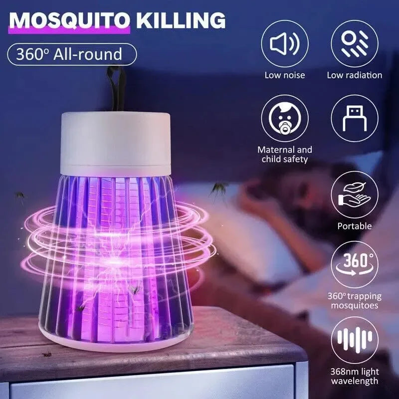 USB Rechargeable Electric Shock Mosquito Killer Waterproof Lamp