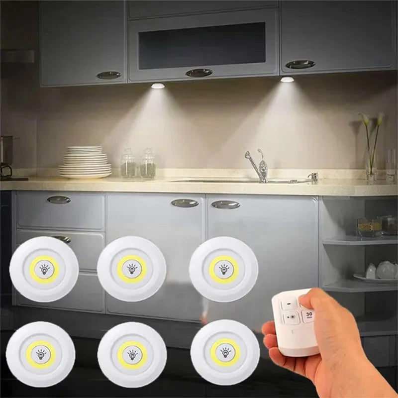Bright Cob Under Cabinet Light 3W LED Wireless Remote Control