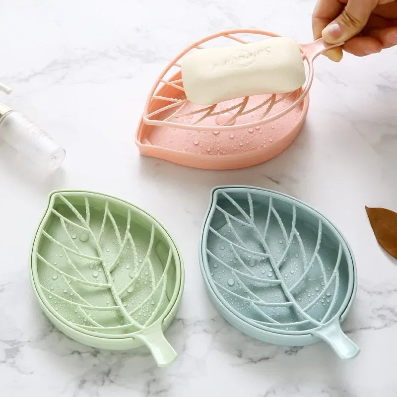 Pack of 5 – Leaf Shape Household Storage Soap Box | Draining Soap Holder