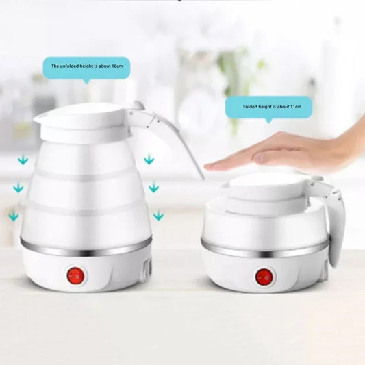 Foldable Kettle for Travel, Portable Collapsible 600ML Kettle with Shut-Off