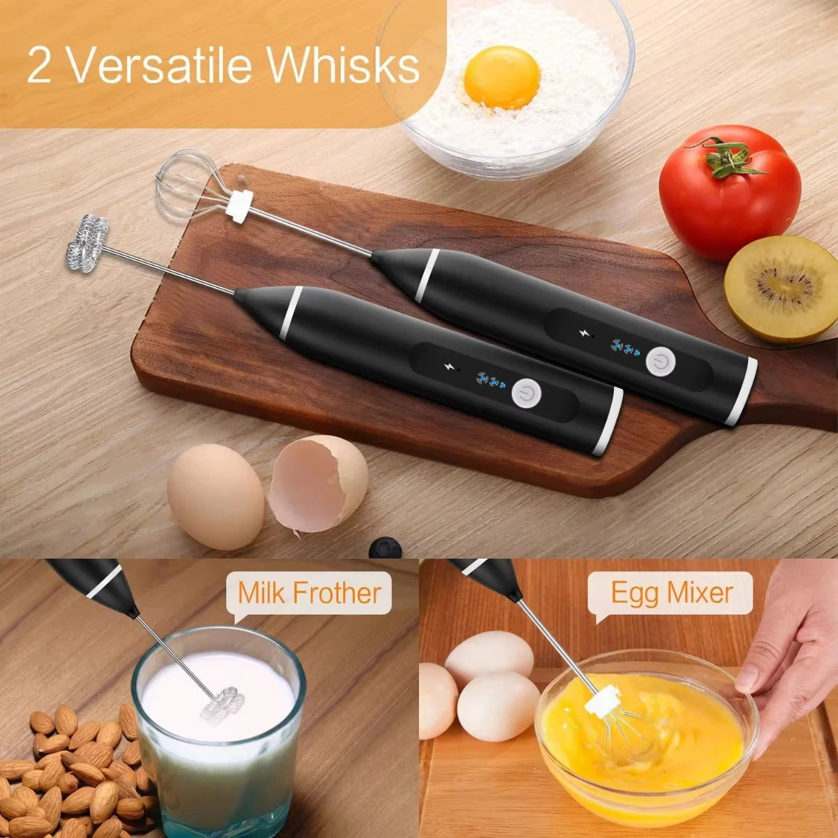 Portable USB Electric Milk Frothers Handheld Blender