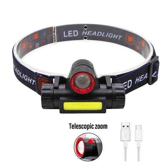 Pack of 2 – Rechargeable LED Fishing Headlamp | Camping & Outdoor Headlight