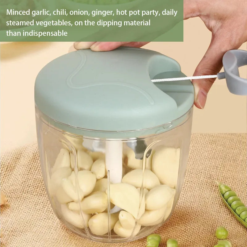 Garlic Chopper Manual Meat Grinder