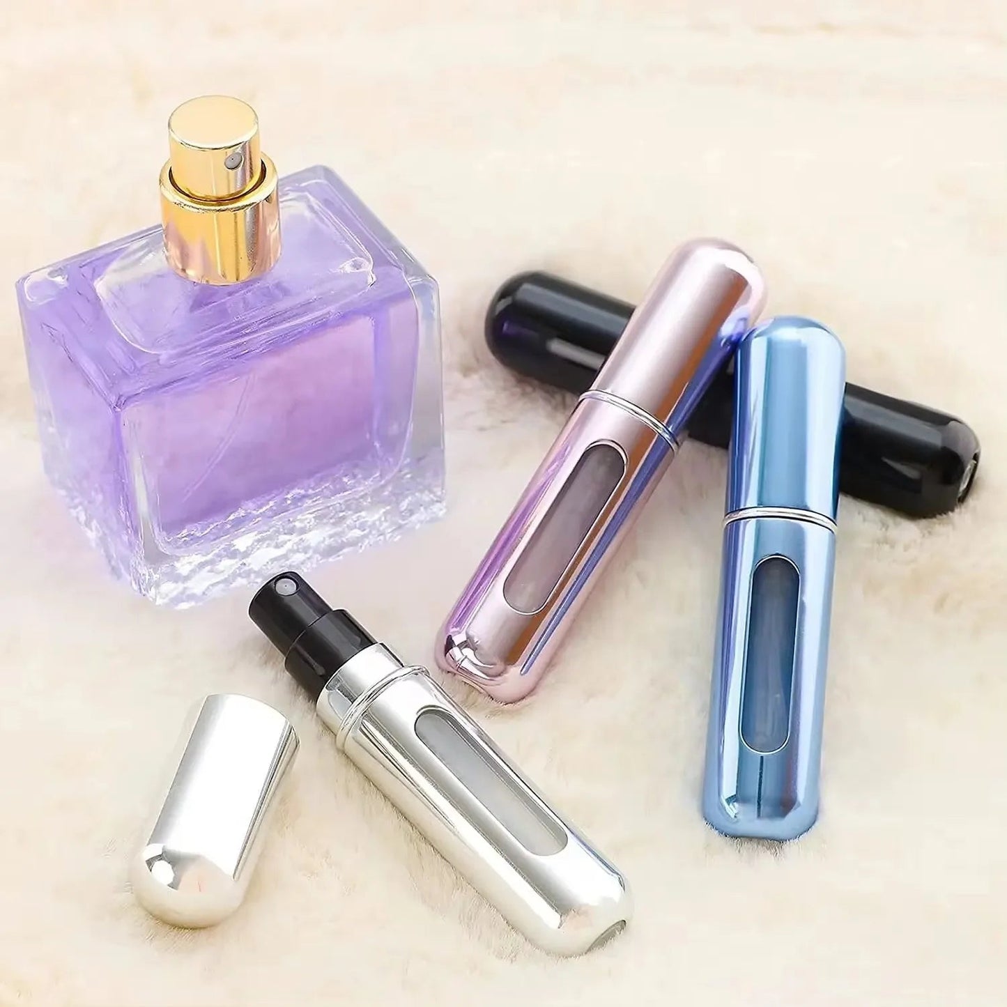 Pack of 6 – Portable Perfume Travel Refillable Bottles (5ml)