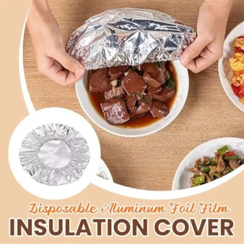 20pcs Aluminium Foil Cover Heat-Resistant Insulation Lid