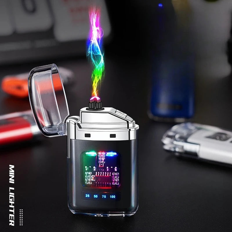 Outdoor Windproof Electric Double Arc USB Rechargeable Lighter
