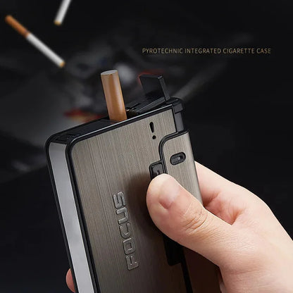 Cigarette Box with Replaceable Detachable Lighter