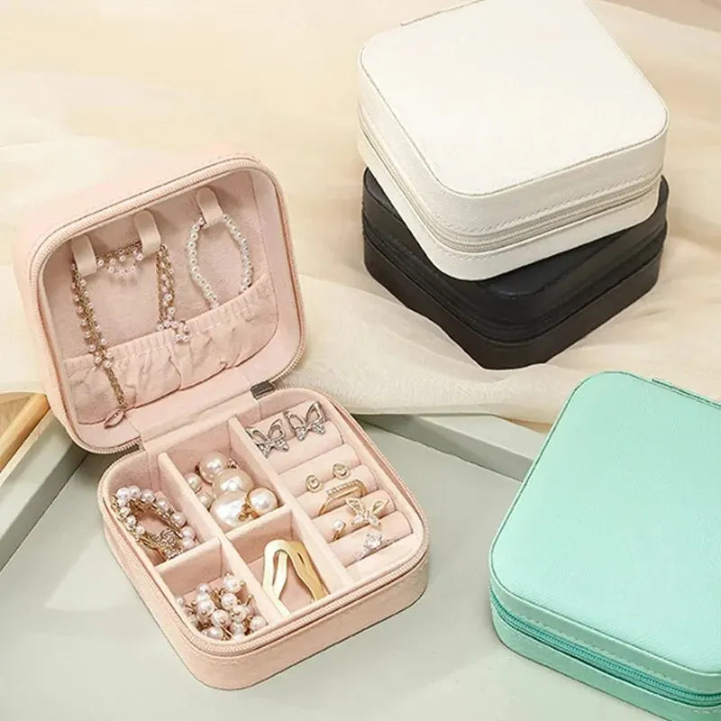 Portable Mini Jewellery Storage Box Travel Organizer Box