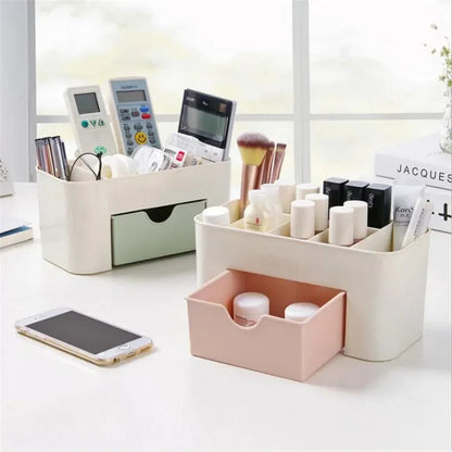 Pack of 2 – Cosmetics Makeup Organizer Storage Box | Vanity Desk Organizer