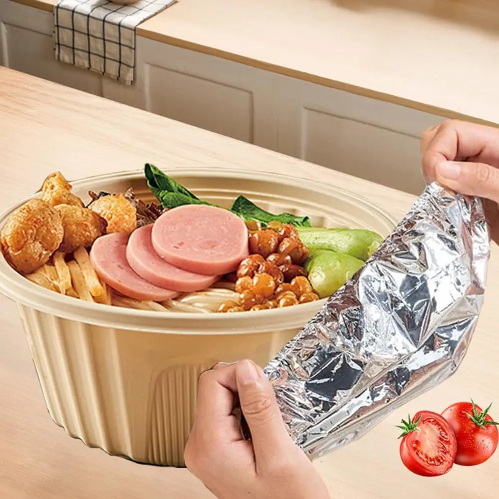 20pcs Aluminium Foil Cover Heat-Resistant Insulation Lid