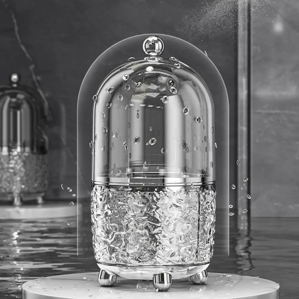 360 Rotating Makeup Brush Holder with Lid