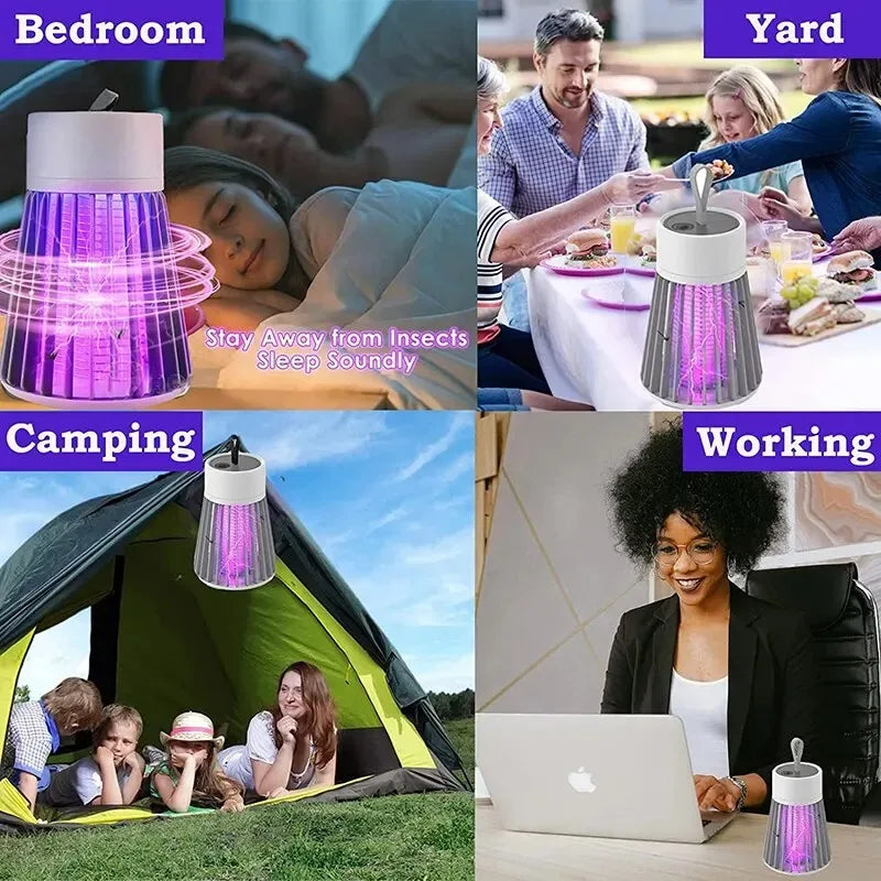 USB Rechargeable Electric Shock Mosquito Killer Waterproof Lamp