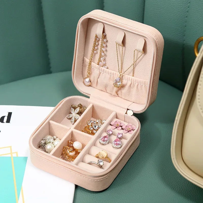 Portable Mini Jewellery Storage Box Travel Organizer Box