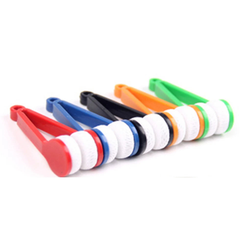 5pcs Sunglasses Microfiber Glasses Cleaner Brush Tool Two-sided