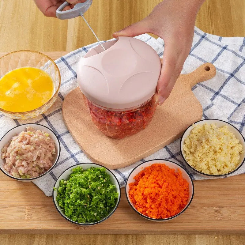 Garlic Chopper Manual Meat Grinder