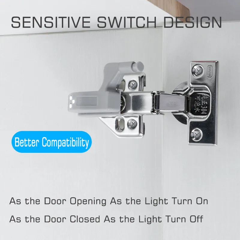 3PCS 0.25W 3Leds Inner Hinge lamp Under Cabinet Light