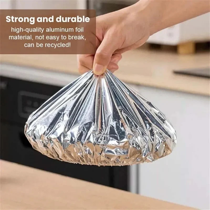20pcs Aluminium Foil Cover Heat-Resistant Insulation Lid