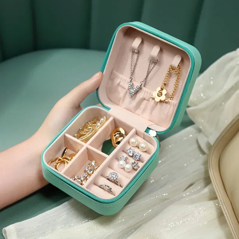 Portable Mini Jewellery Storage Box Travel Organizer Box