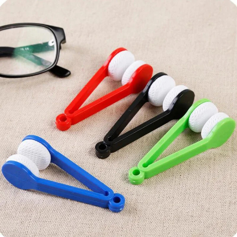 5pcs Sunglasses Microfiber Glasses Cleaner Brush Tool Two-sided