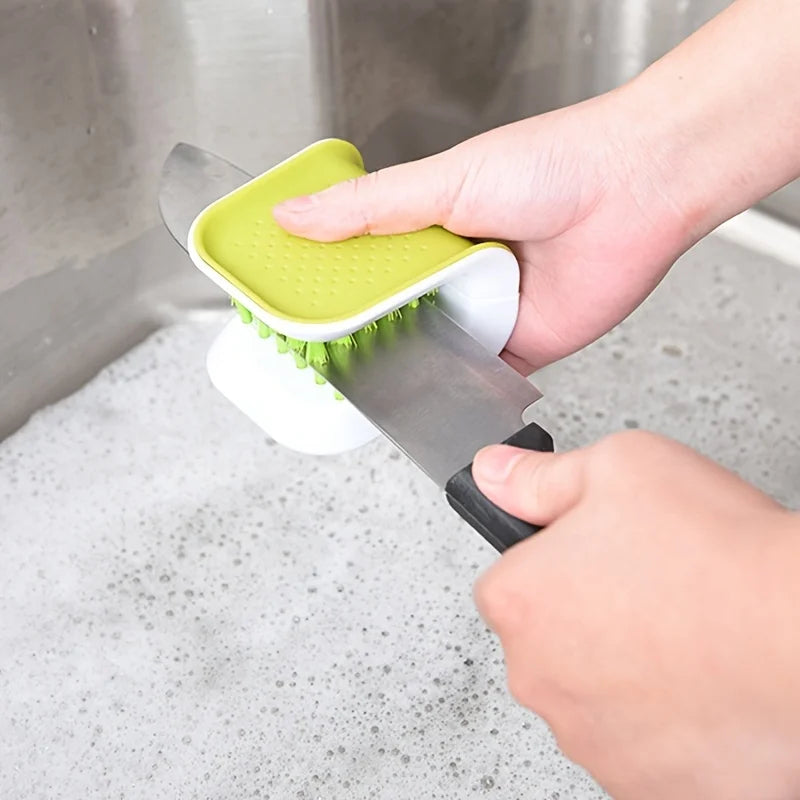 Pack of 2 Blade Brush Knife and Cutlery Kitchen Cleaner