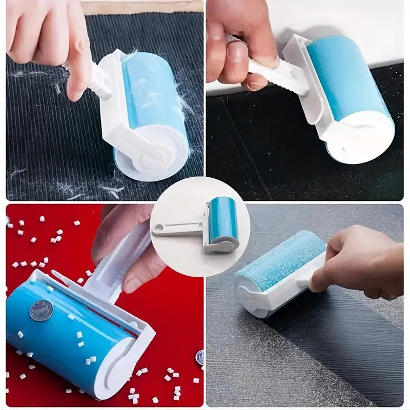 2PCS Reusable Lint Roller Washable Lint Remover for Clothes