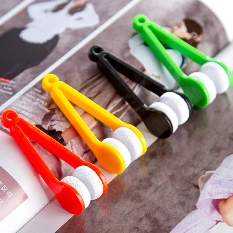 5pcs Sunglasses Microfiber Glasses Cleaner Brush Tool Two-sided