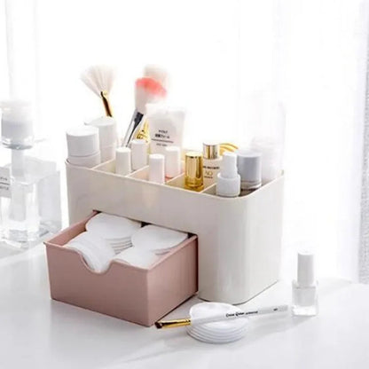 Pack of 2 – Cosmetics Makeup Organizer Storage Box | Vanity Desk Organizer
