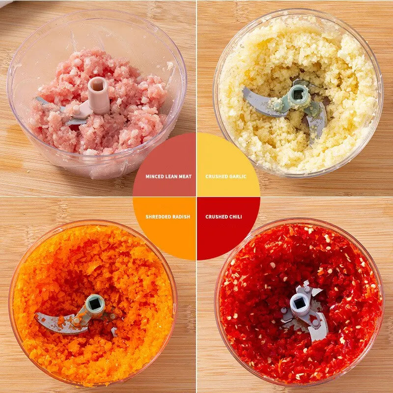 Garlic Chopper Manual Meat Grinder