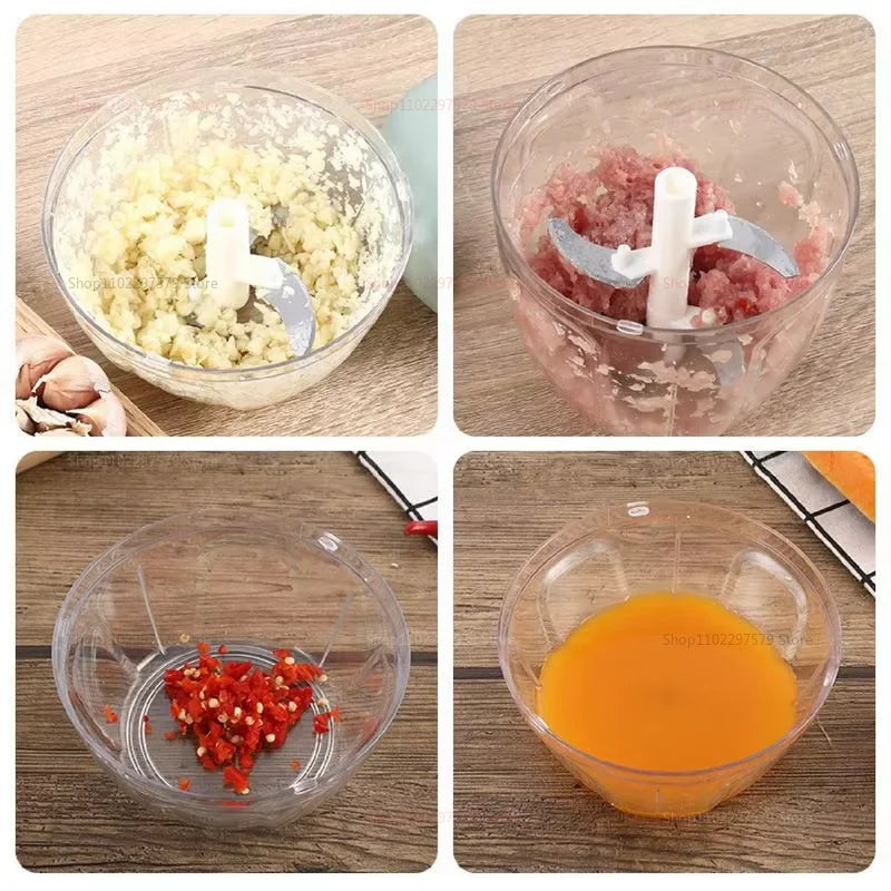 Garlic Chopper Manual Meat Grinder