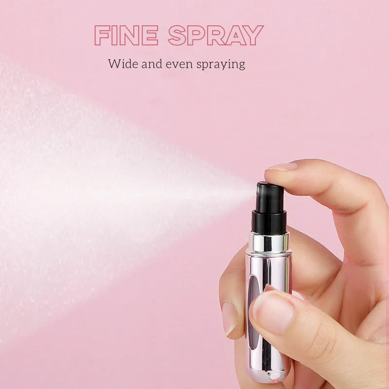Pack of 6 – Portable Perfume Travel Refillable Bottles (5ml)