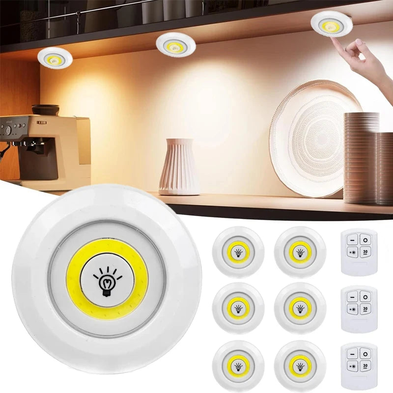 Bright Cob Under Cabinet Light 3W LED Wireless Remote Control