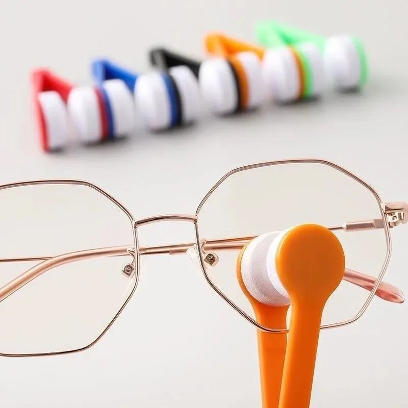 5pcs Sunglasses Microfiber Glasses Cleaner Brush Tool Two-sided