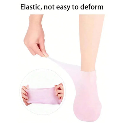 Pack of 2 – Silicone Moisturizing Foot Socks for Dry & Cracked Heels