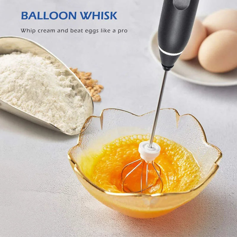 Portable USB Electric Milk Frothers Handheld Blender